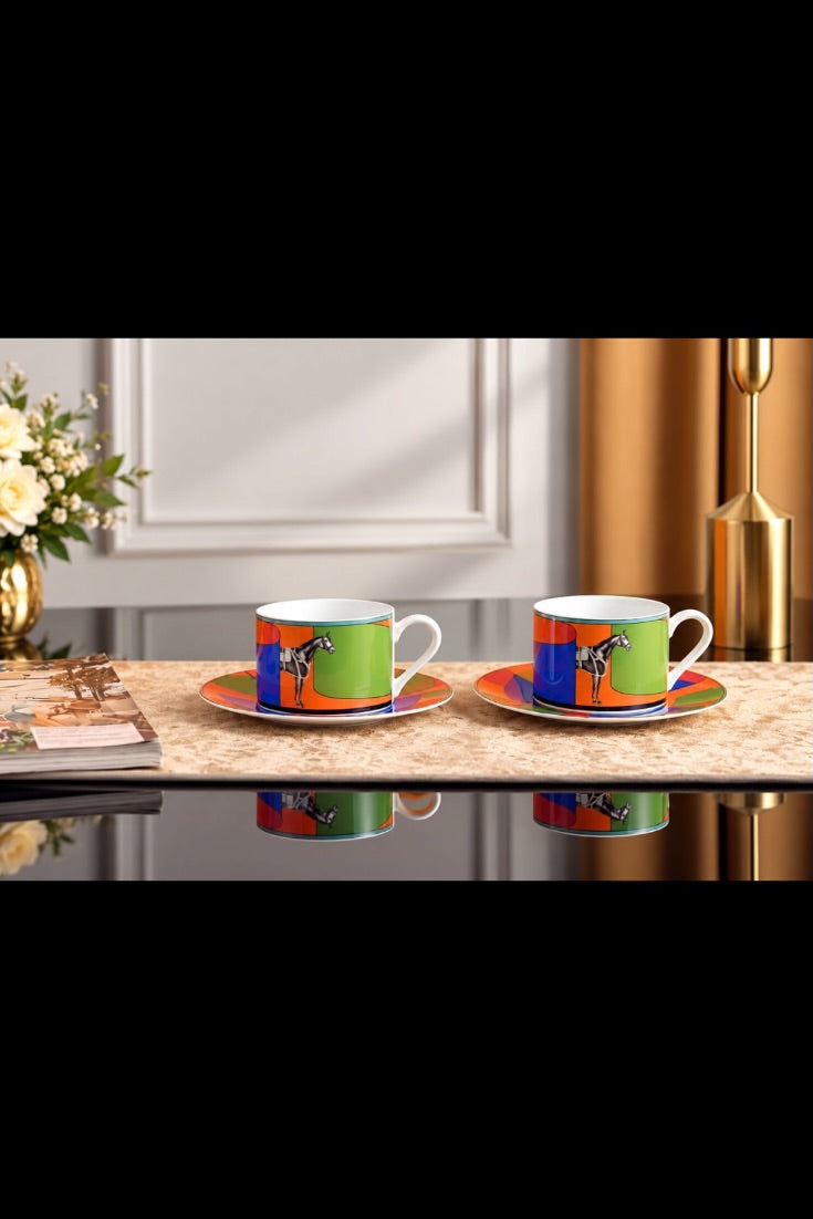 Equestrian Colourburst Luxury Tea Set