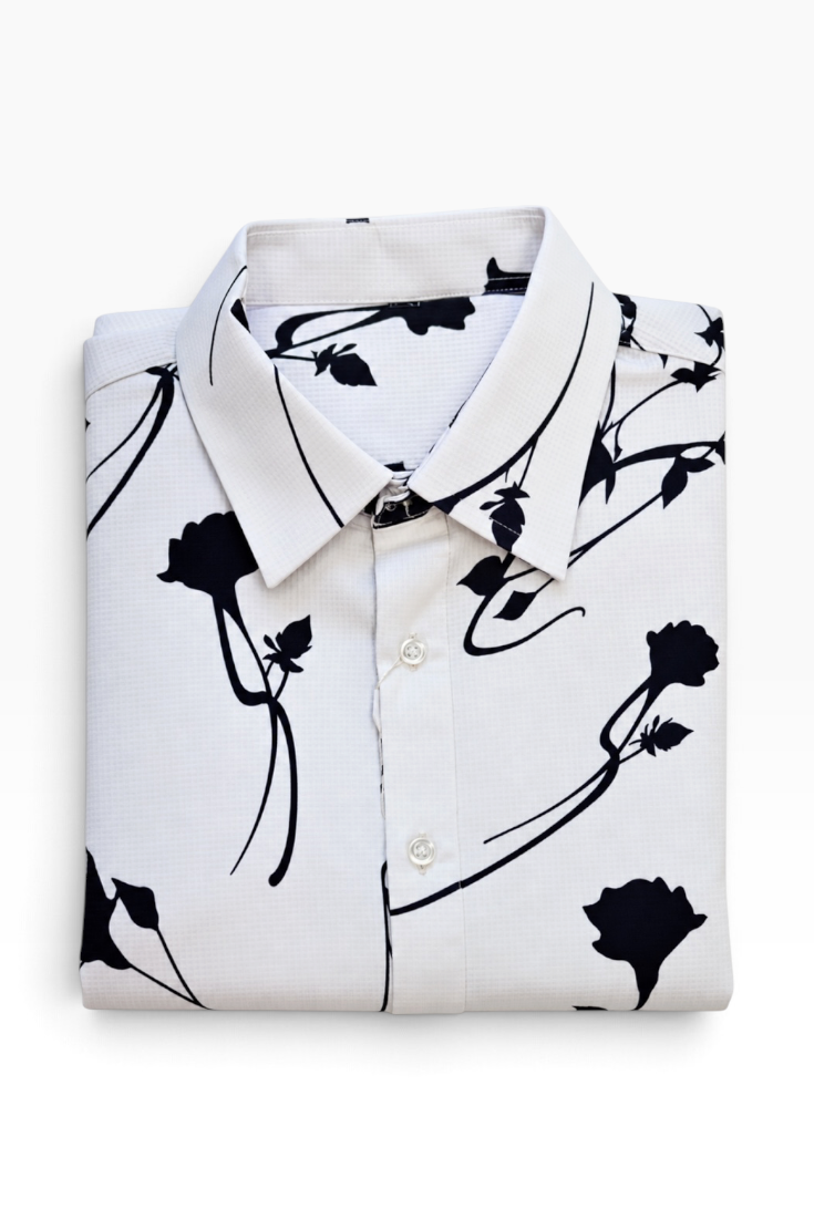Noir Rose Silhouette Shirt