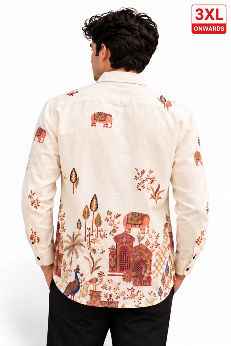 Ivory Heritage Botanical Art Shirt