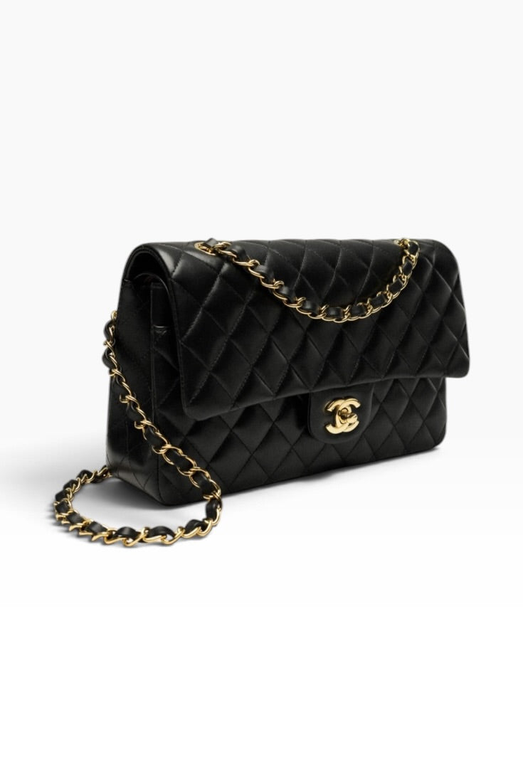Midnight Éclat Quilted Chain Shoulder Bag