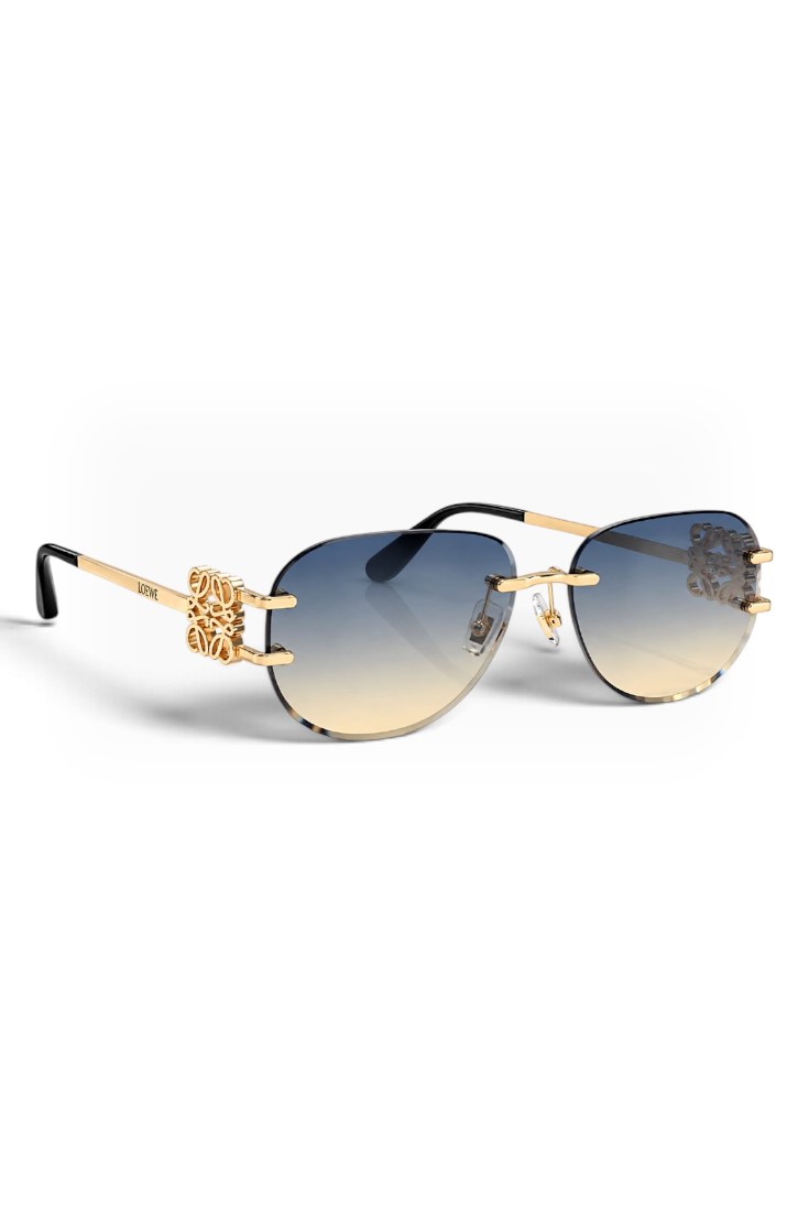 Golden Horizon Rimless Sunglasses