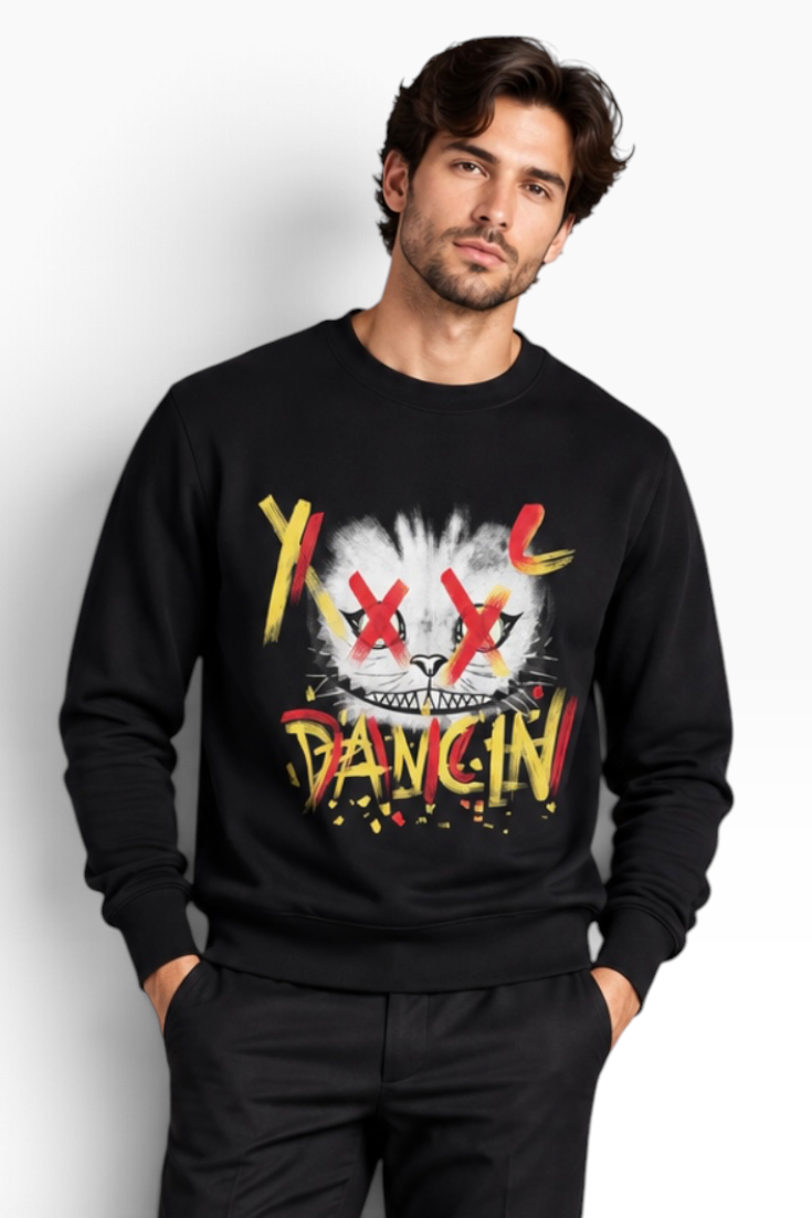 Midnight Rebel Graffiti Sweatshirt