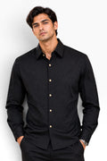 Midnight Noir Royale Embellished Shirt
