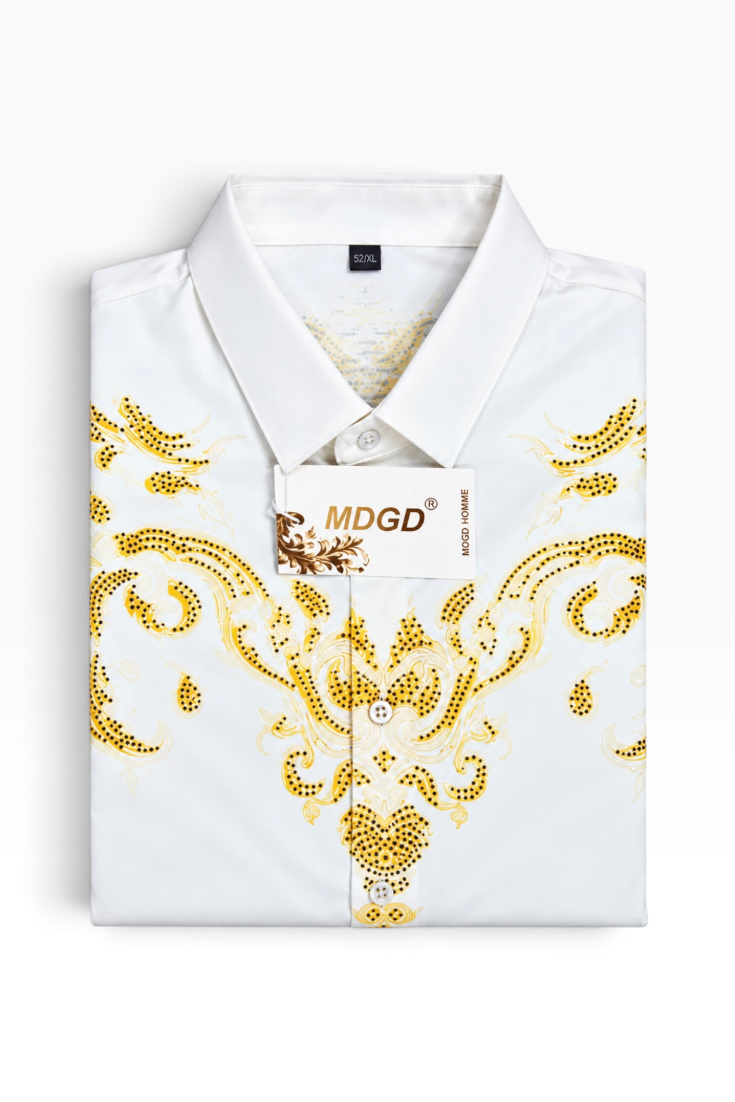 Aurelius Gold Scroll Shirt
