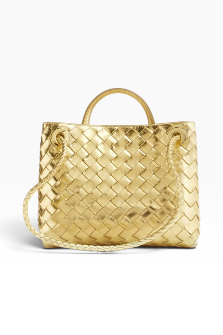 Aurelia Gold Woven Tote Bag