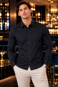 Midnight Crest Tailored Shirt