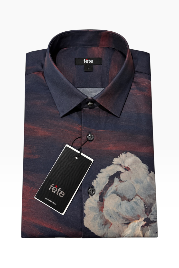 Midnight Bloom Floral Statement Shirt