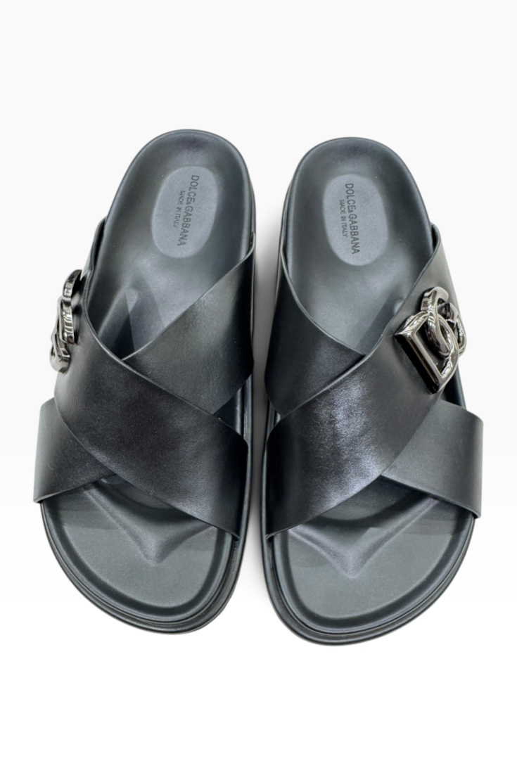 Obsidian Cross-Strap Slides