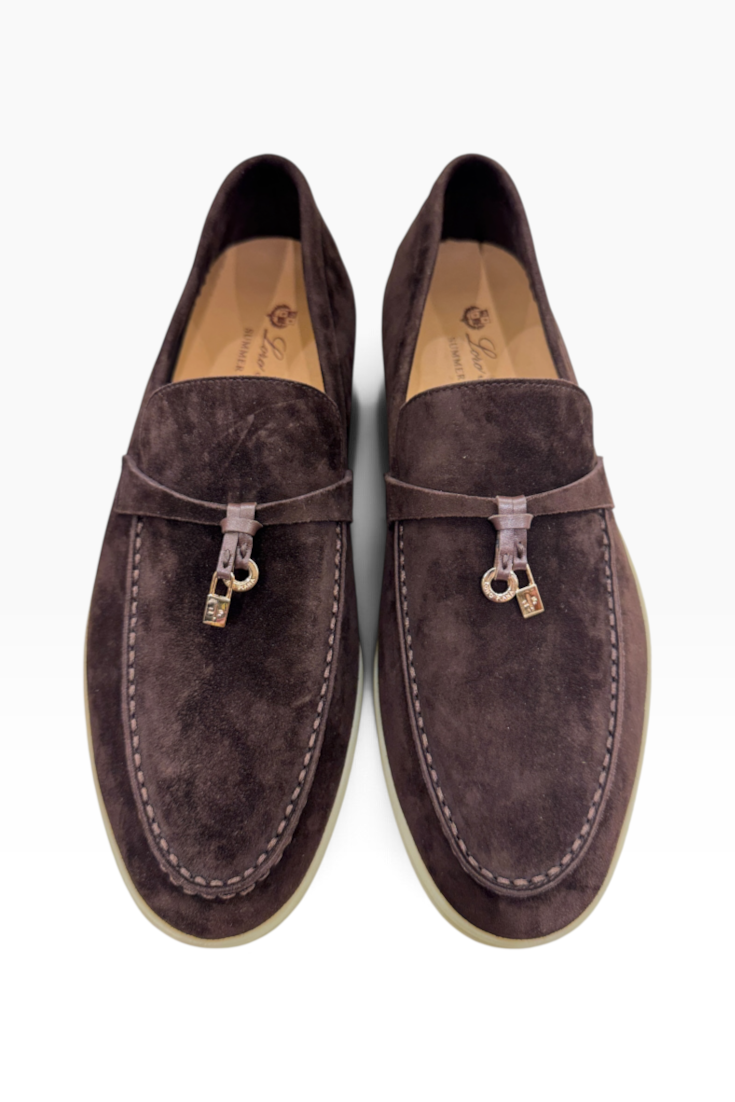 Espresso Suede Summer Walk Loafers