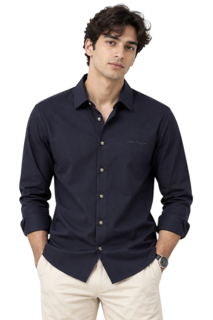 Nocturne Navy Signature Shirt