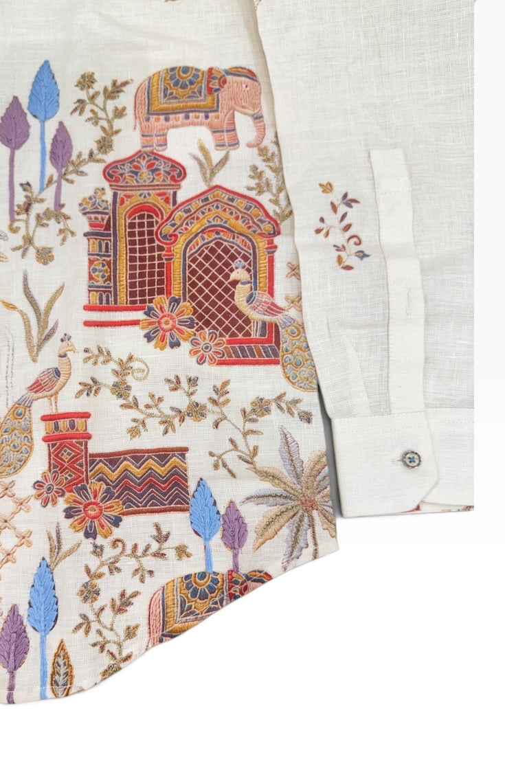 Ivory Heritage Botanical Art Shirt