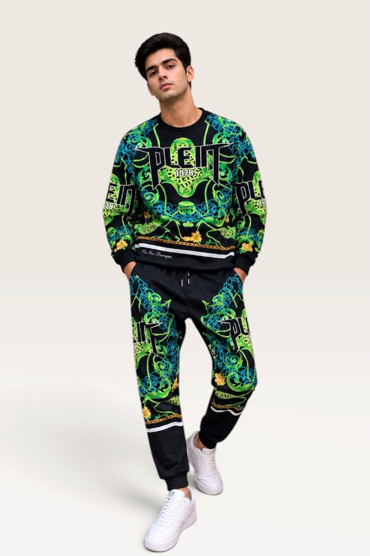 Neon Dynasty Graphic Luxe Co-Ord Set