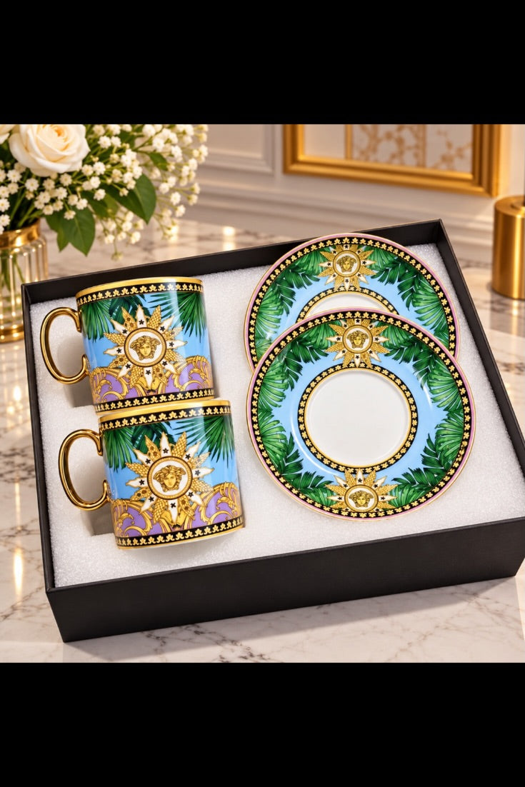 Tropical Medusa Paradise Royale Luxury Tea Set