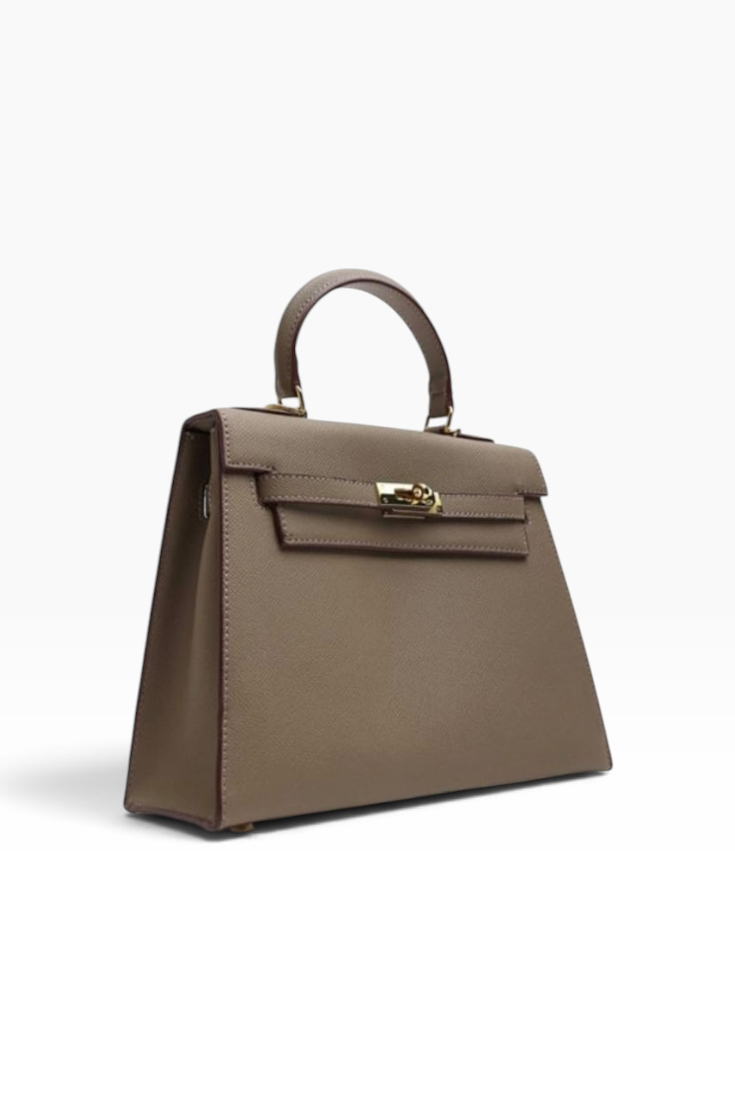 Mocha Prestige Top-Handle Bag