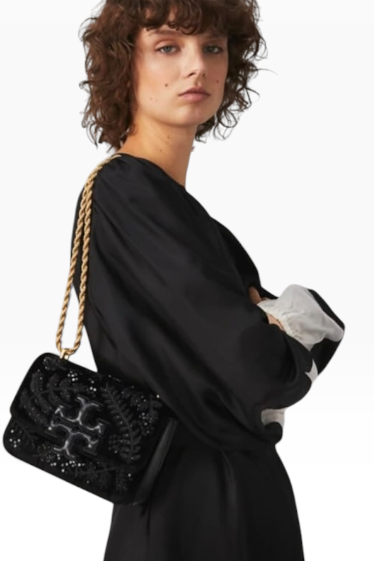 Midnight Botanical Chain Bag