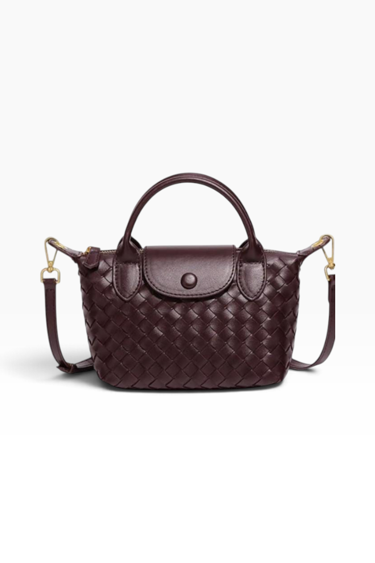 Bordeaux Weave Mini Carryall