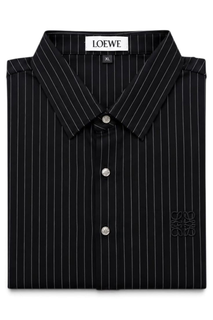 Midnight Pinstripe Anagram Shirt