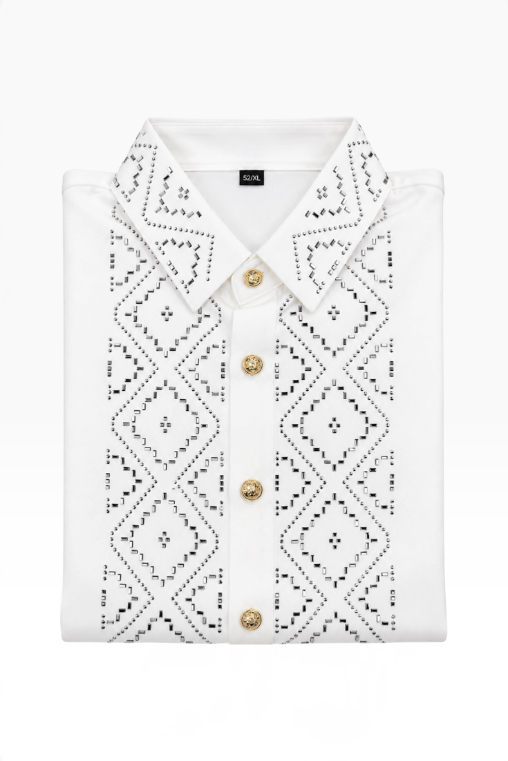 Ivory Royale Diamond Embellished Shirt