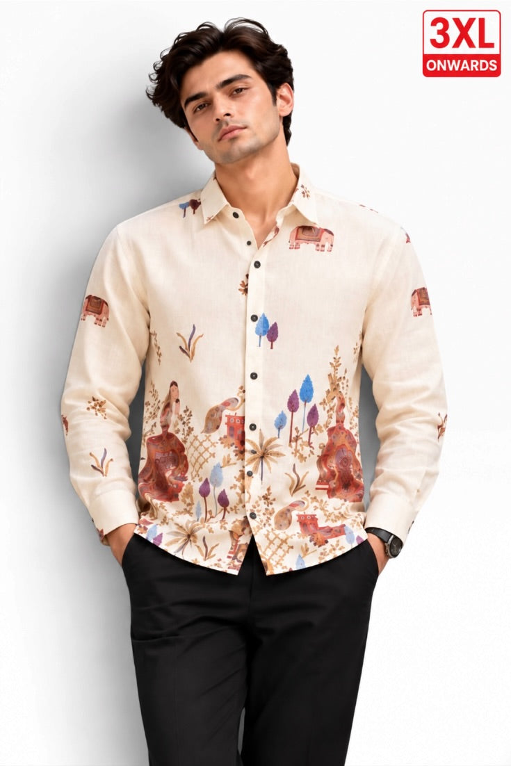 Ivory Heritage Botanical Art Shirt