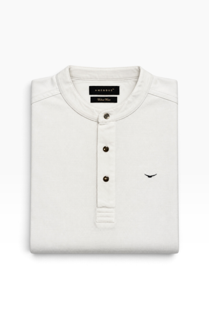 Ivory Crest Henley T-Shirt