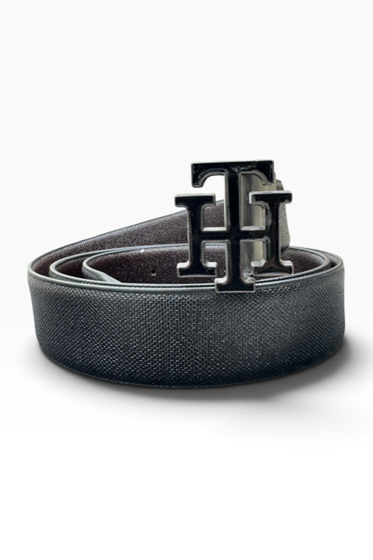 Midnight Crest Monogram Belt