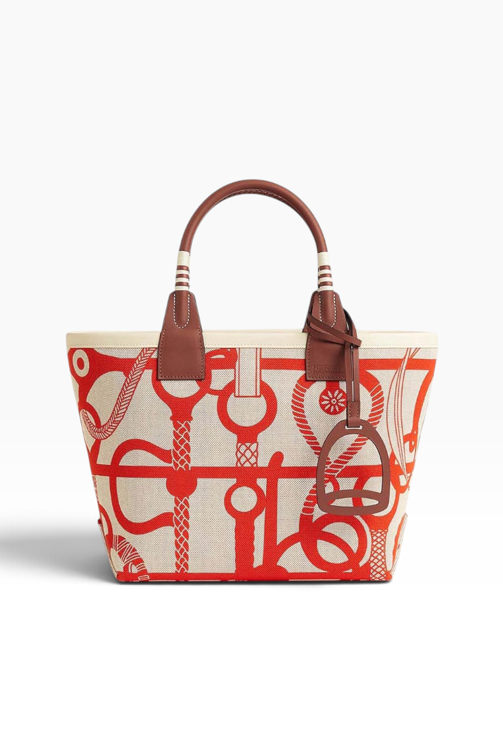 Equestrian Rouge Canvas Tote
