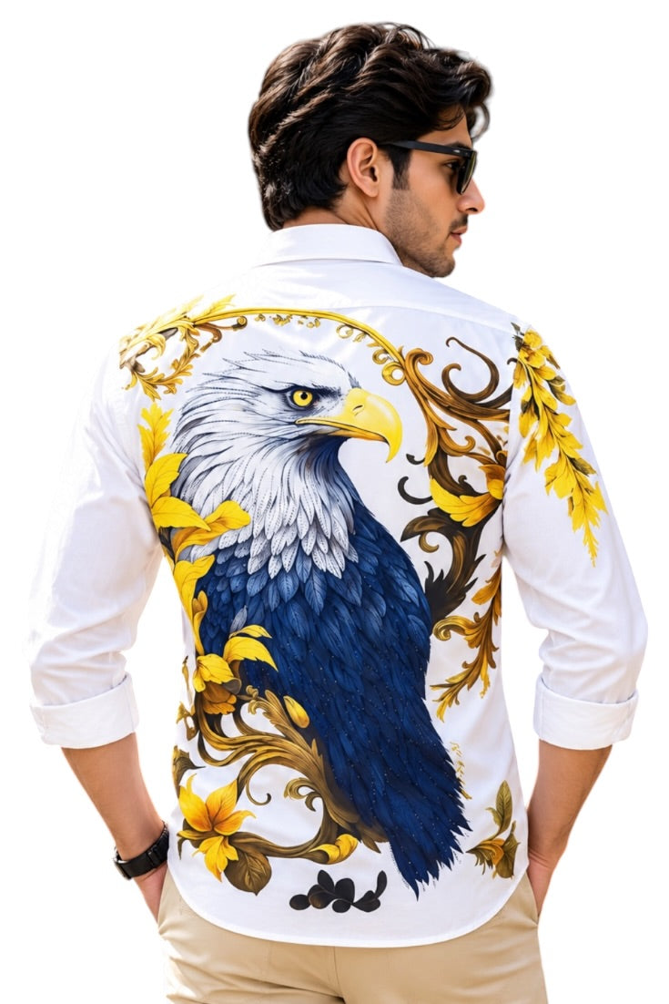 Golden Cascade Floral Shirt