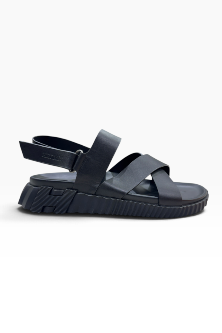Obsidian Ridge Cross-Strap Sandals