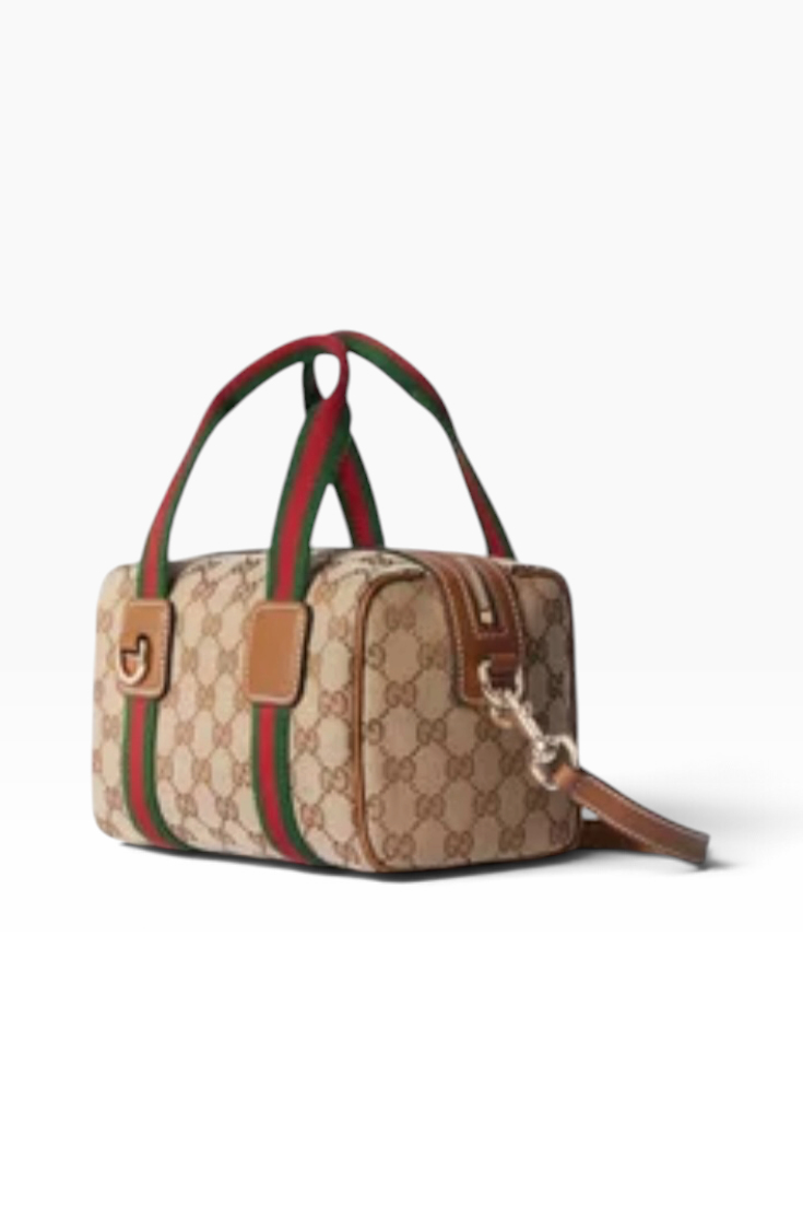 Heritage Stripe Mini Boston Bag