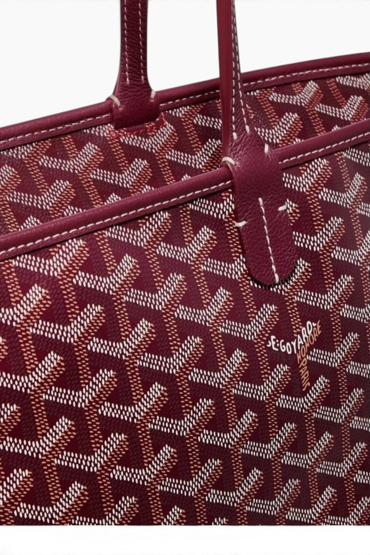 Bordeaux Heritage Monogram Luxe Tote Bag