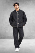 Midnight Forge Buckle Denim Jacket