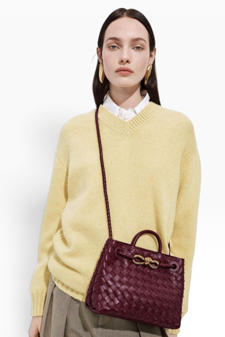 Bordeaux Infinity Weave Tote Bag