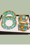 Emerald Medusa Baroque Royale Luxury Tea Set