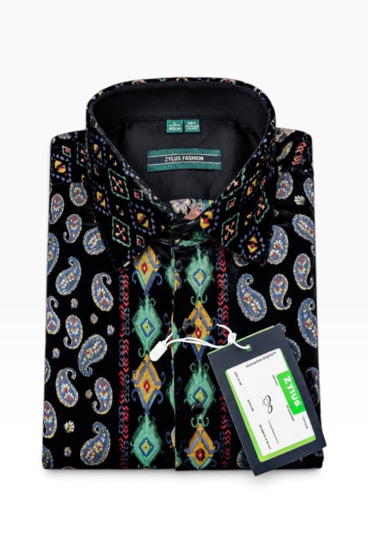 Midnight Paisley Royale Printed Shirt