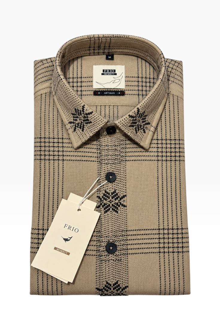 Sandstone Frost Heritage Check Shirt