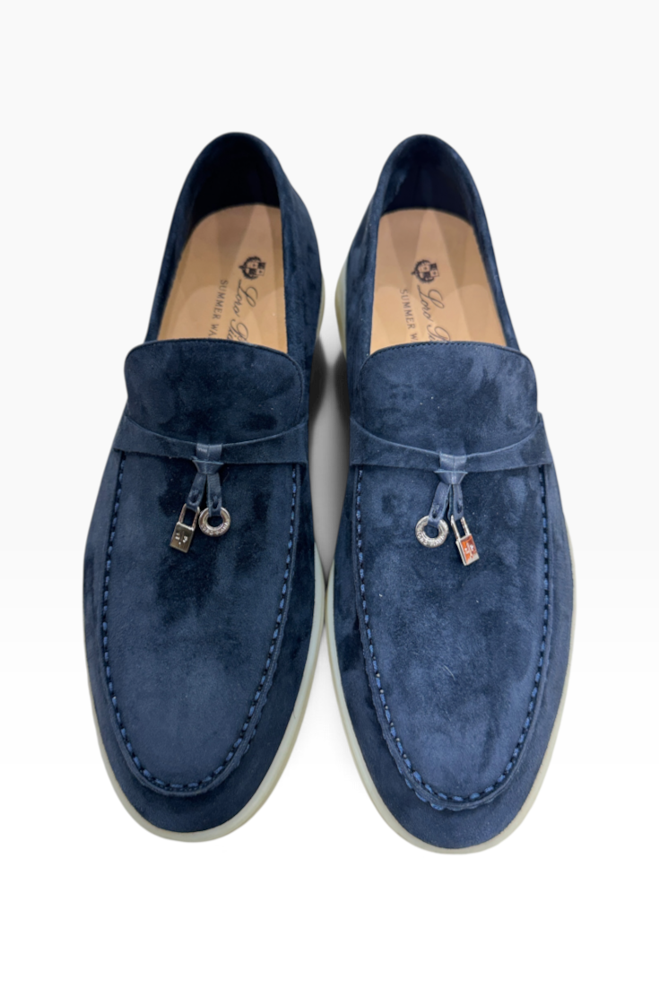 Azure Suede Summer Walk Loafers