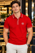 Crimson Line Signature Polo T-Shirt
