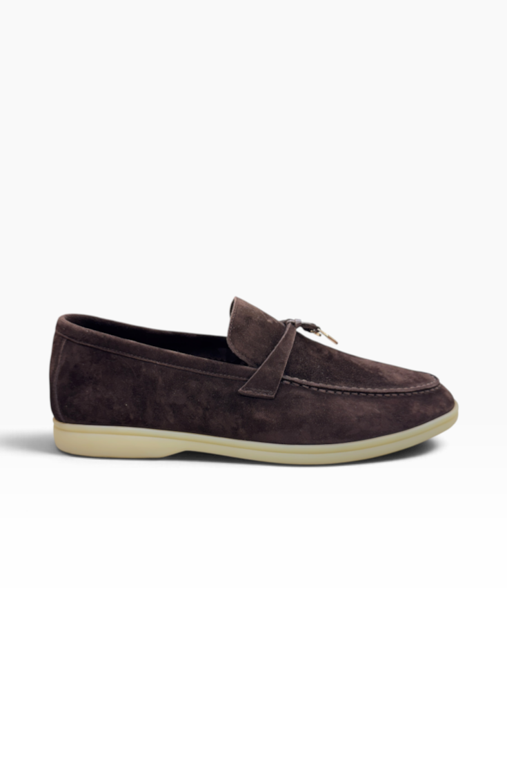Espresso Suede Summer Walk Loafers