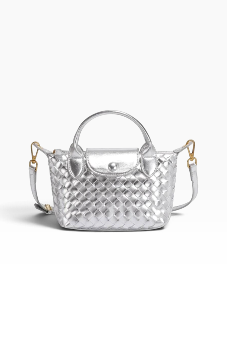 Silver Weave Mini Carryall