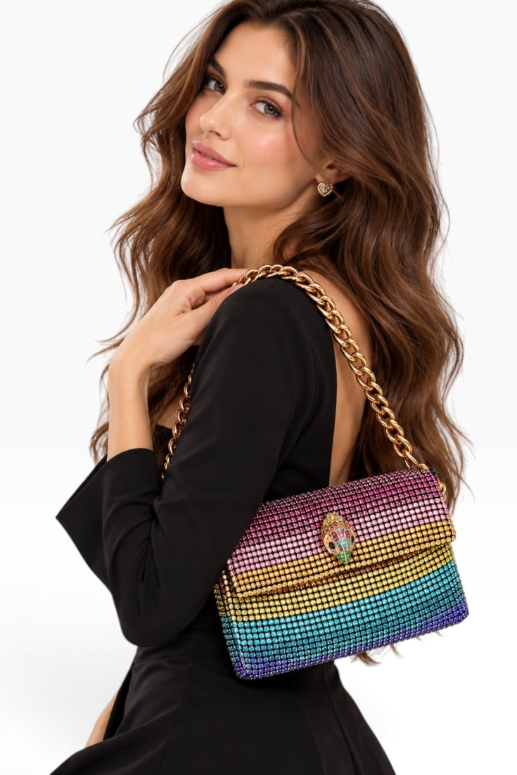 Aurora Prism Crystal Shoulder Bag