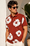 Rust Bloom Heritage Floral T-Shirt