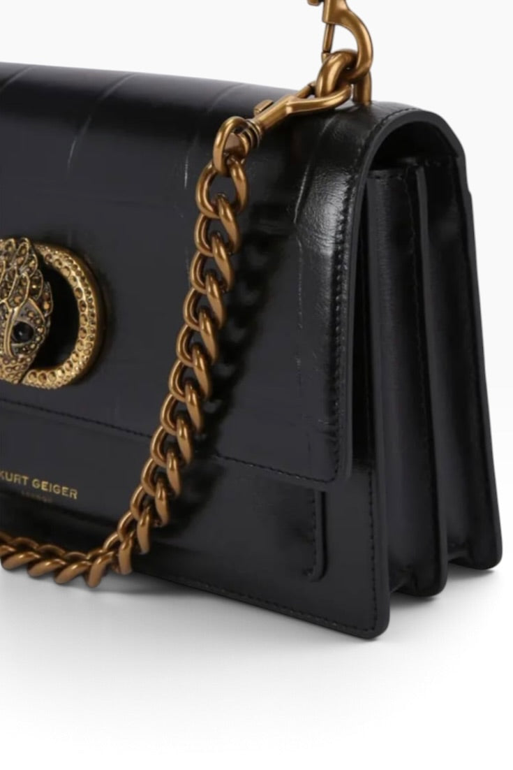 Midnight Royale Embellished Chain Shoulder Bag