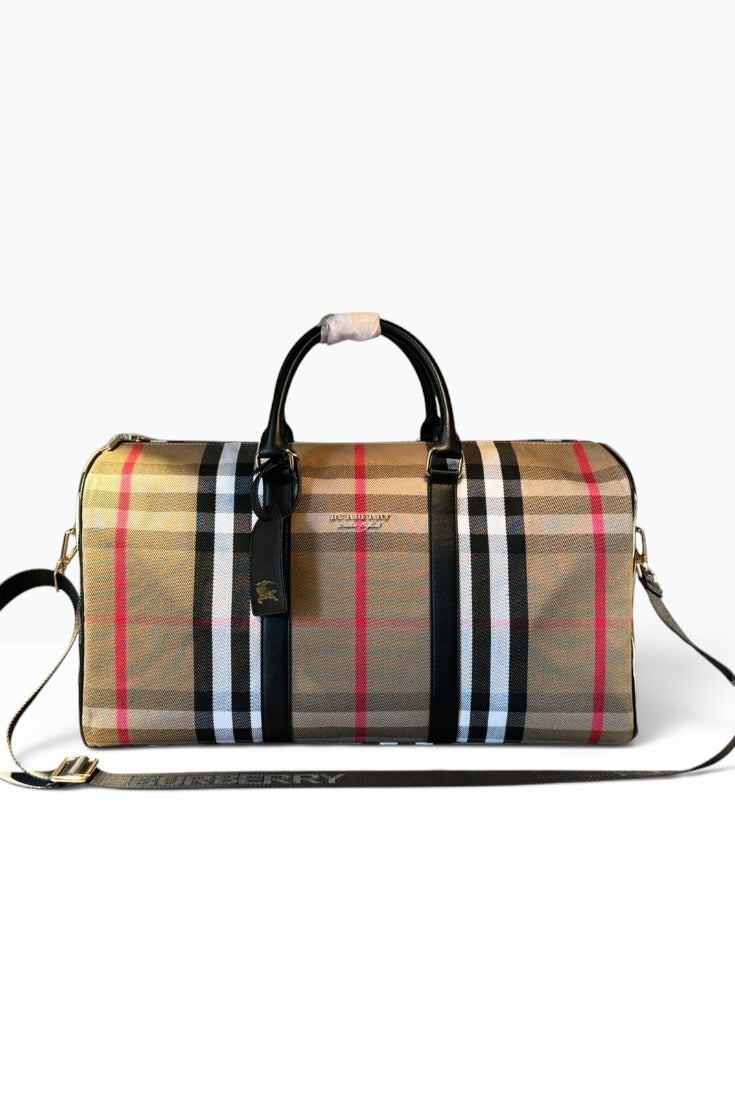 The Heritage Check Signature Travel Duffle Bag