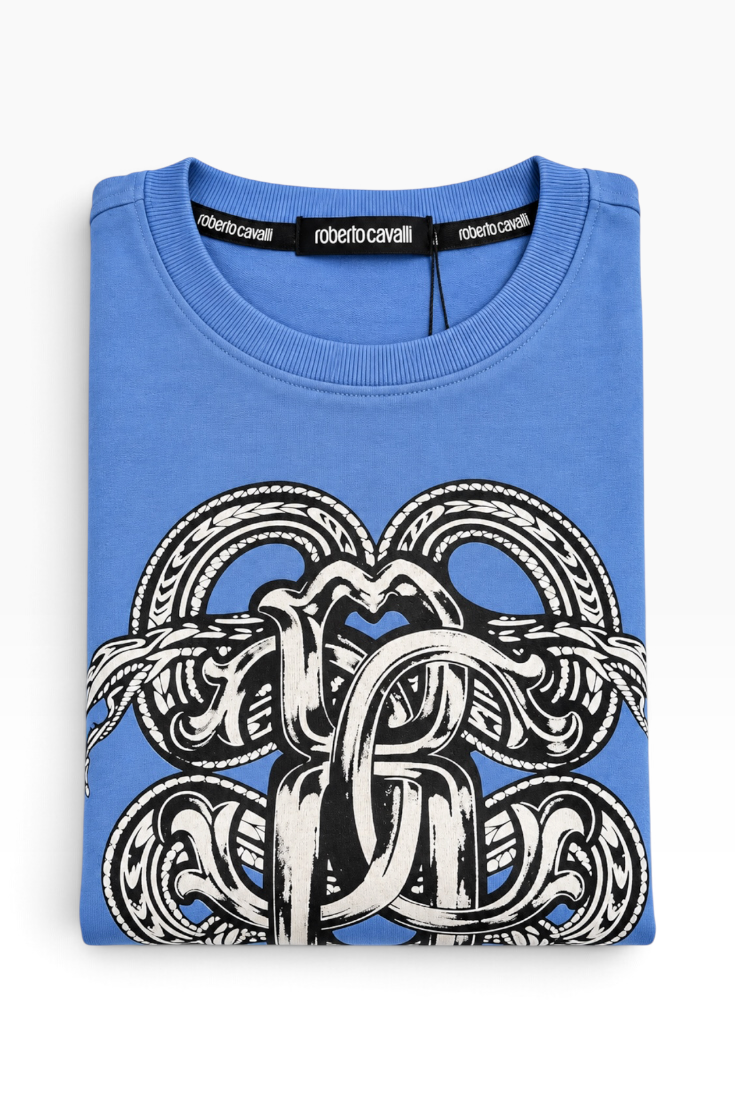 Azure Serpent Monogram Sweatshirt