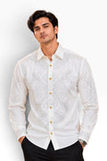 Ivory Celestial Bloom Embellished Shirt