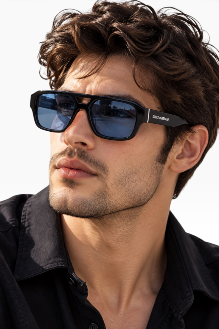 Midnight Blue Aviator Shades