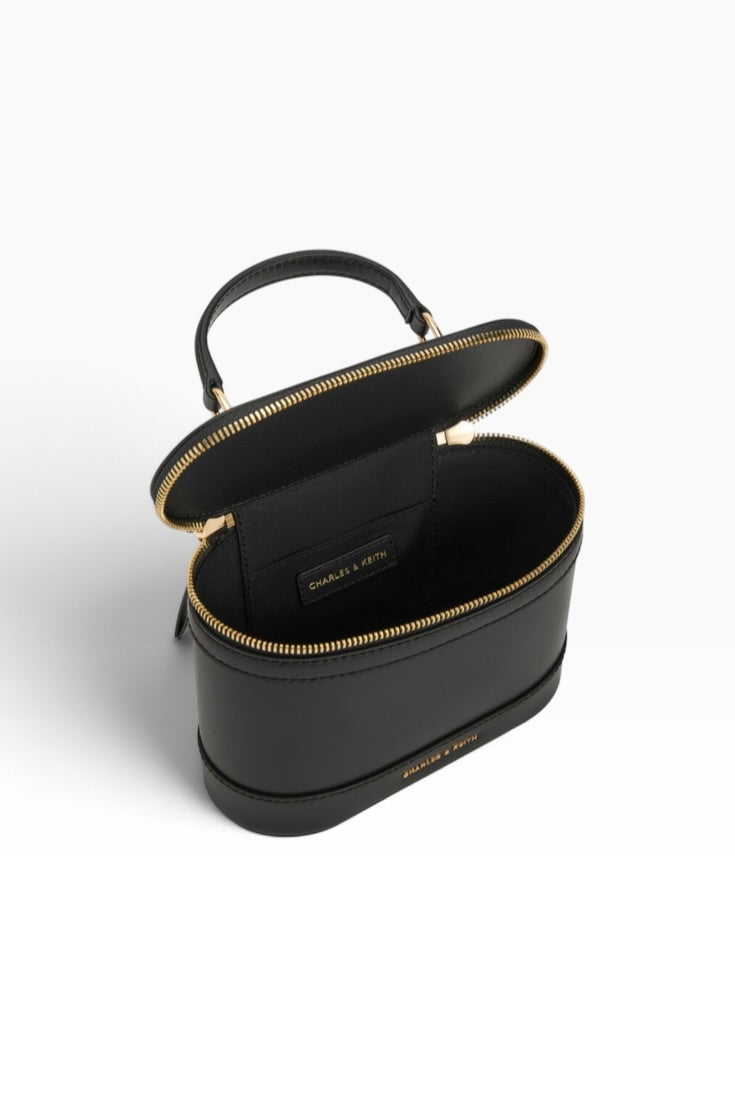 Noir Elegance Luxe Vanity Bag