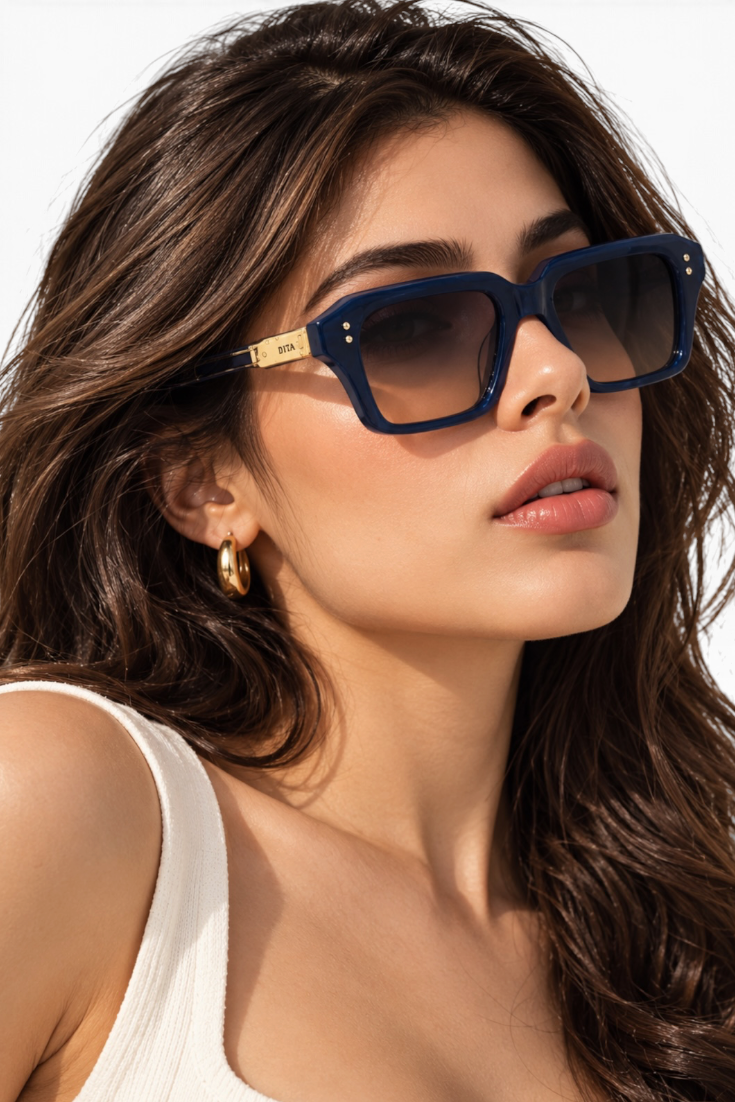 Midnight Riviera Square Sunglasses