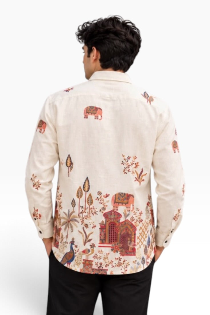 Ivory Heritage Botanical Art Shirt