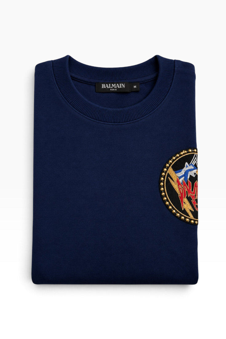 Midnight Crest Pocket Sweatshirt